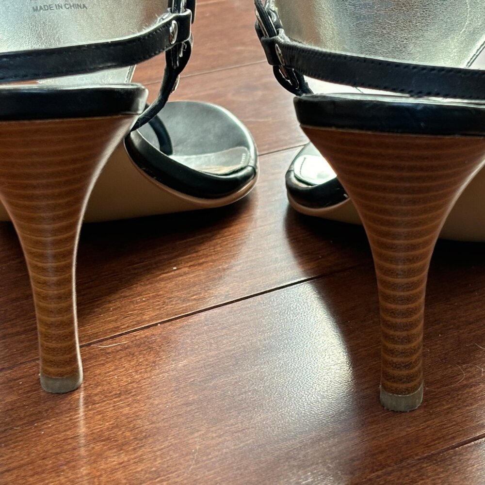 Calvin Klein Women's Black Slingback Sandal, Size 8 1/2 - Picture 3 of 5